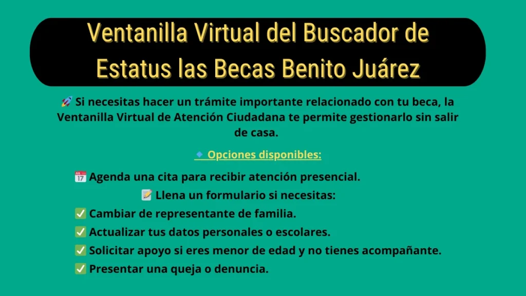 Ventanilla Virtual Becas Benito Juárez